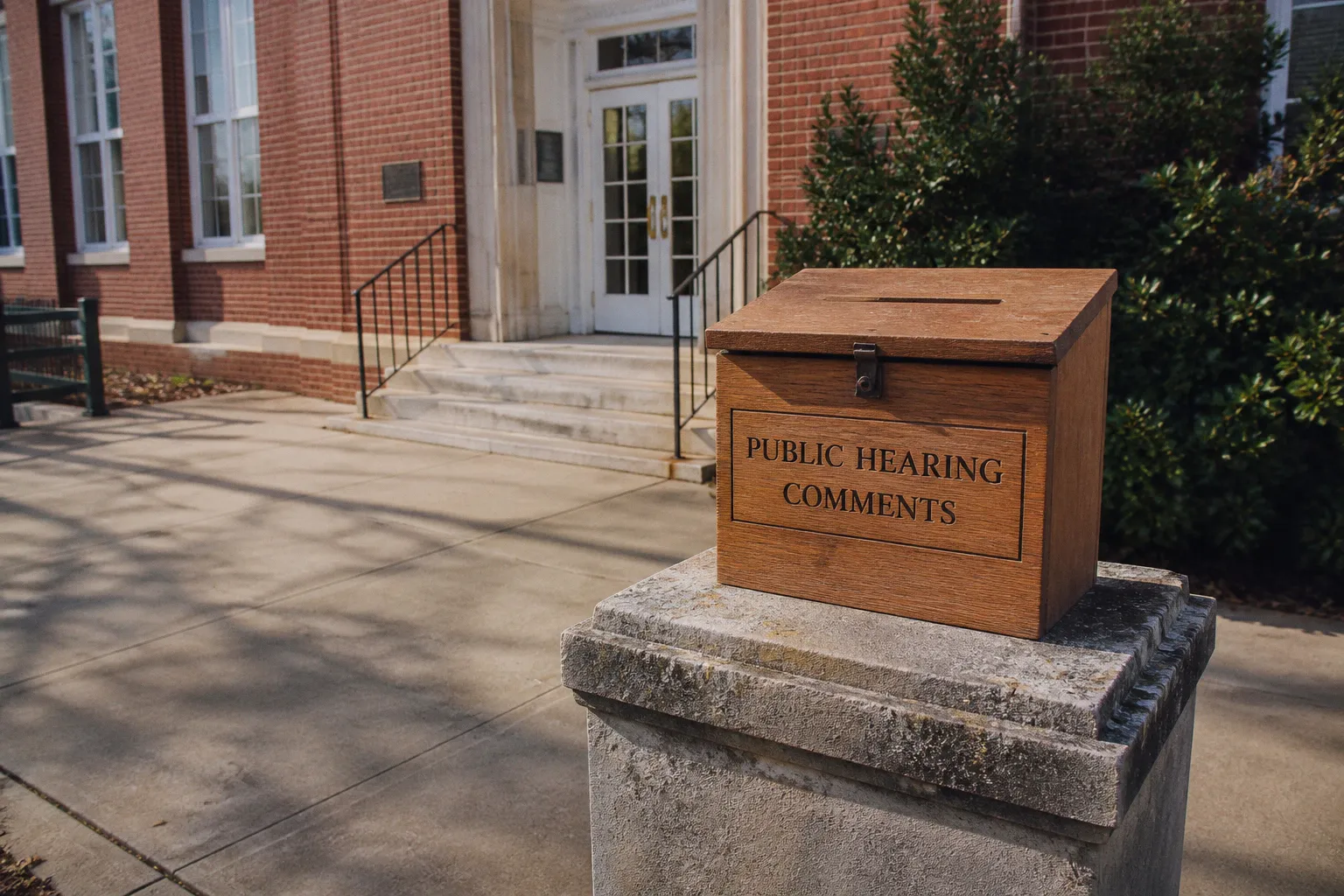 Public hearing testimony in Somerset County: submission steps