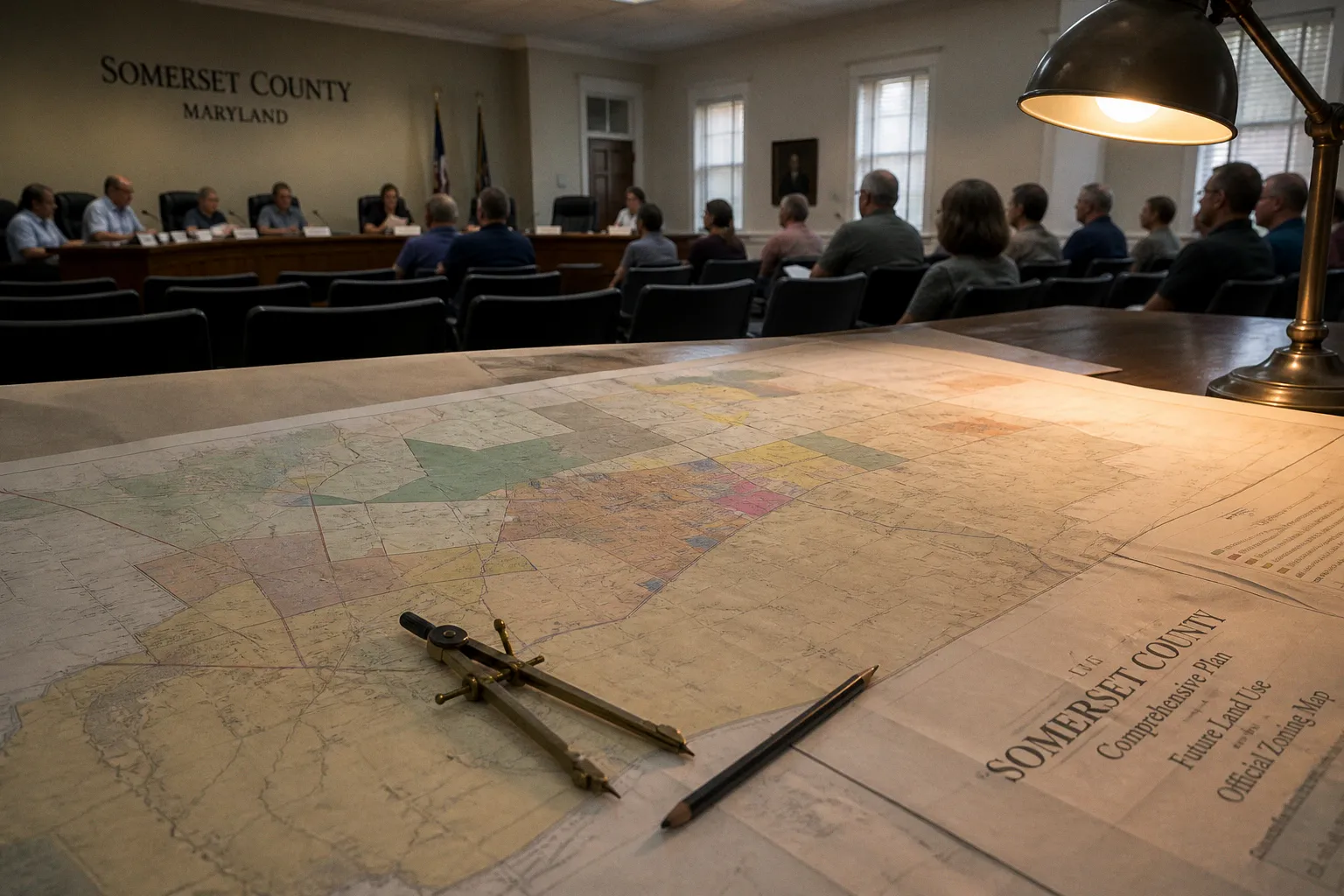 What is a planning commission work session in Maryland?
